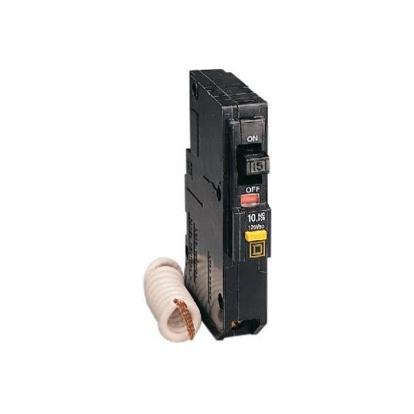 Square D Miniature Circuit Breaker, QO Series, 20A, 1 Pole, 120V AC, 10kA at 120V AC QO120GFICP - main